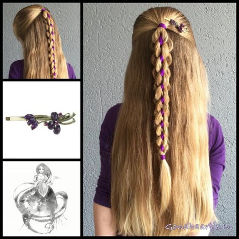 Beautiful braiding for long hair
