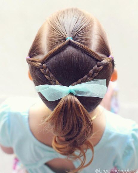 Hairstyles to school: photo