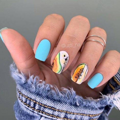 Summer 2020 nail design for short nails